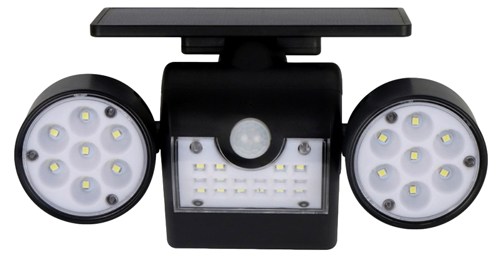30-LED Justerbar Solcelle Lampe m. Sensor