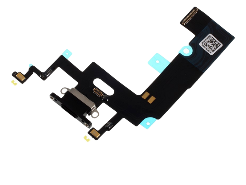 Opladerindgang / dock connector til iPhone XR-Sort