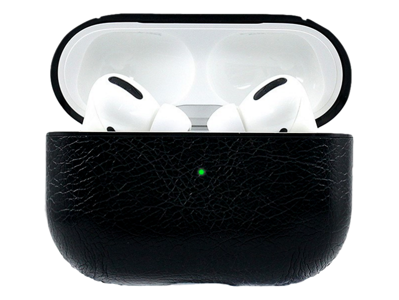 PU Læder Cover til AirPods Pro-Sort