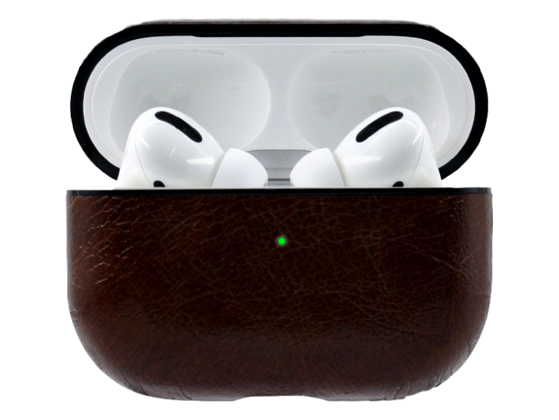Evermart Pu Læder Cover Til Airpods Pro-Mørkebrun Airpods Pro