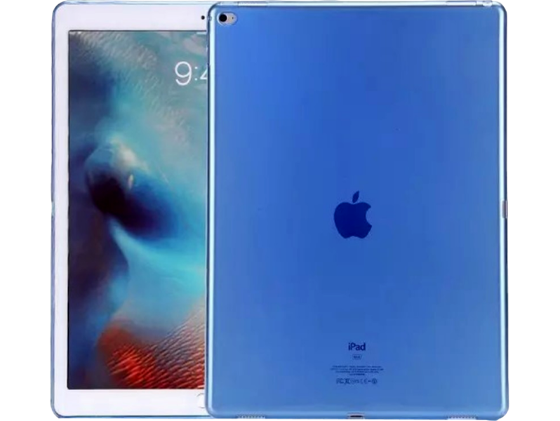 Transparent TPU cover til iPad Pro 12,9"-Blå