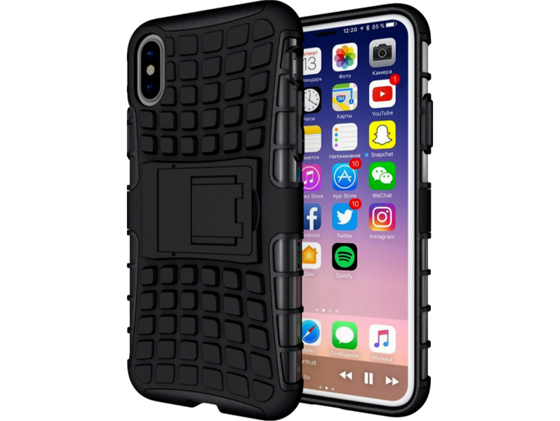 Hybrid Cover Med Kickstand Til Iphone X