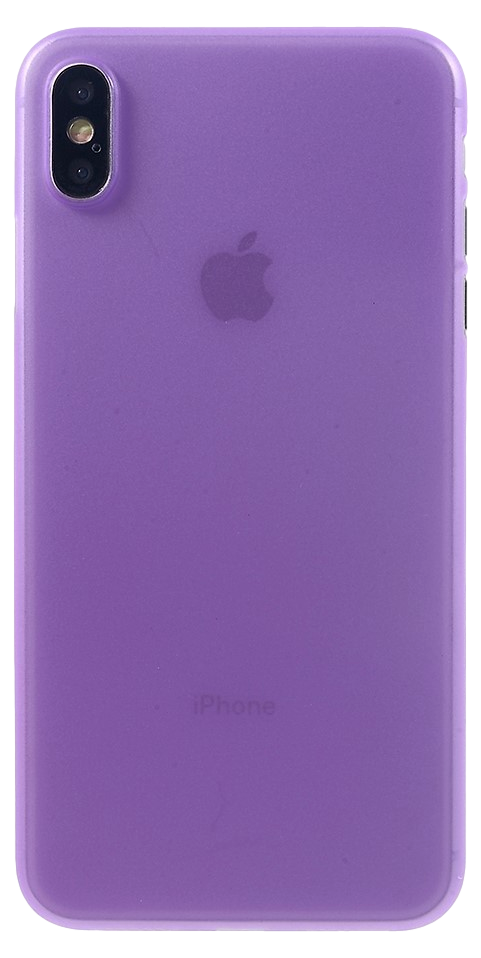 Soft Matte TPU Cover til iPhone XS Max-Lilla