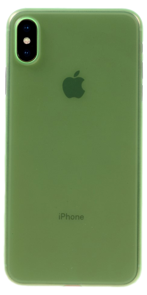 Soft Matte TPU Cover til iPhone XS Max-Grøn