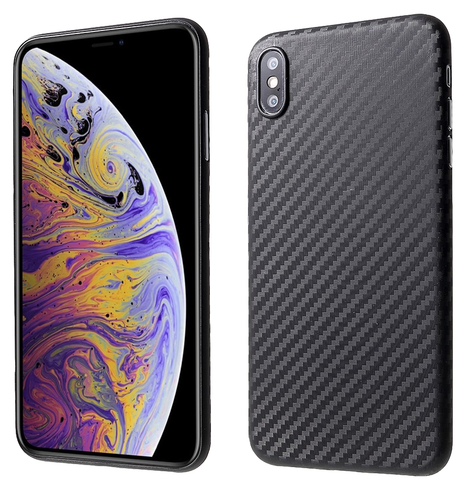 Carbon Fiber Cover til iPhone XS Max