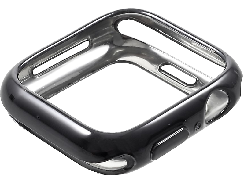 Metallisk TPU Cover til Apple Watch 4 / 5 40 mm-Sort