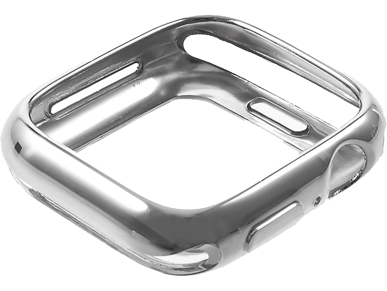 Metallisk TPU Cover til Apple Watch 4 / 5 40 mm-Sølv