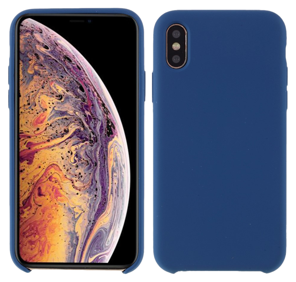 Flow Silicone Cover til iPhone X / XS-Blå