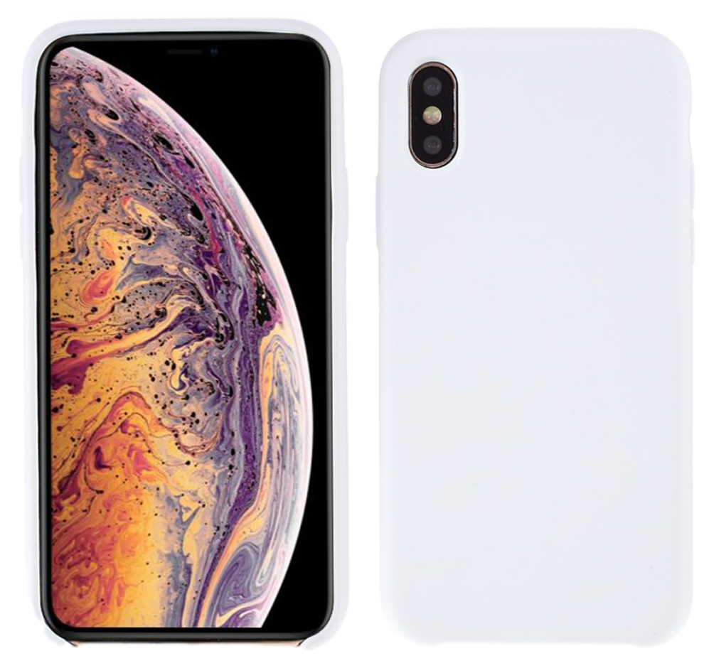 Flow Silicone Cover til iPhone X / XS-Hvid