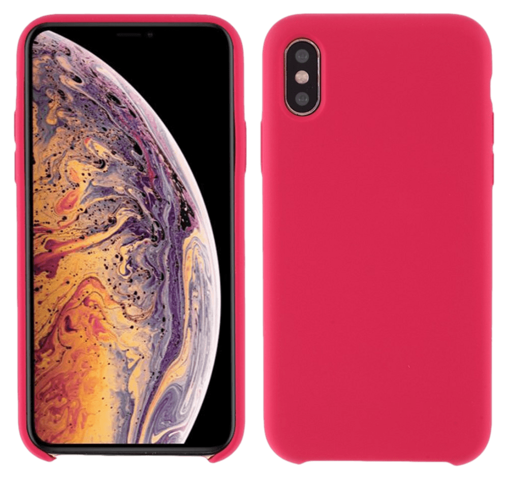 Flow Silicone Cover til iPhone X / XS-Deep Red