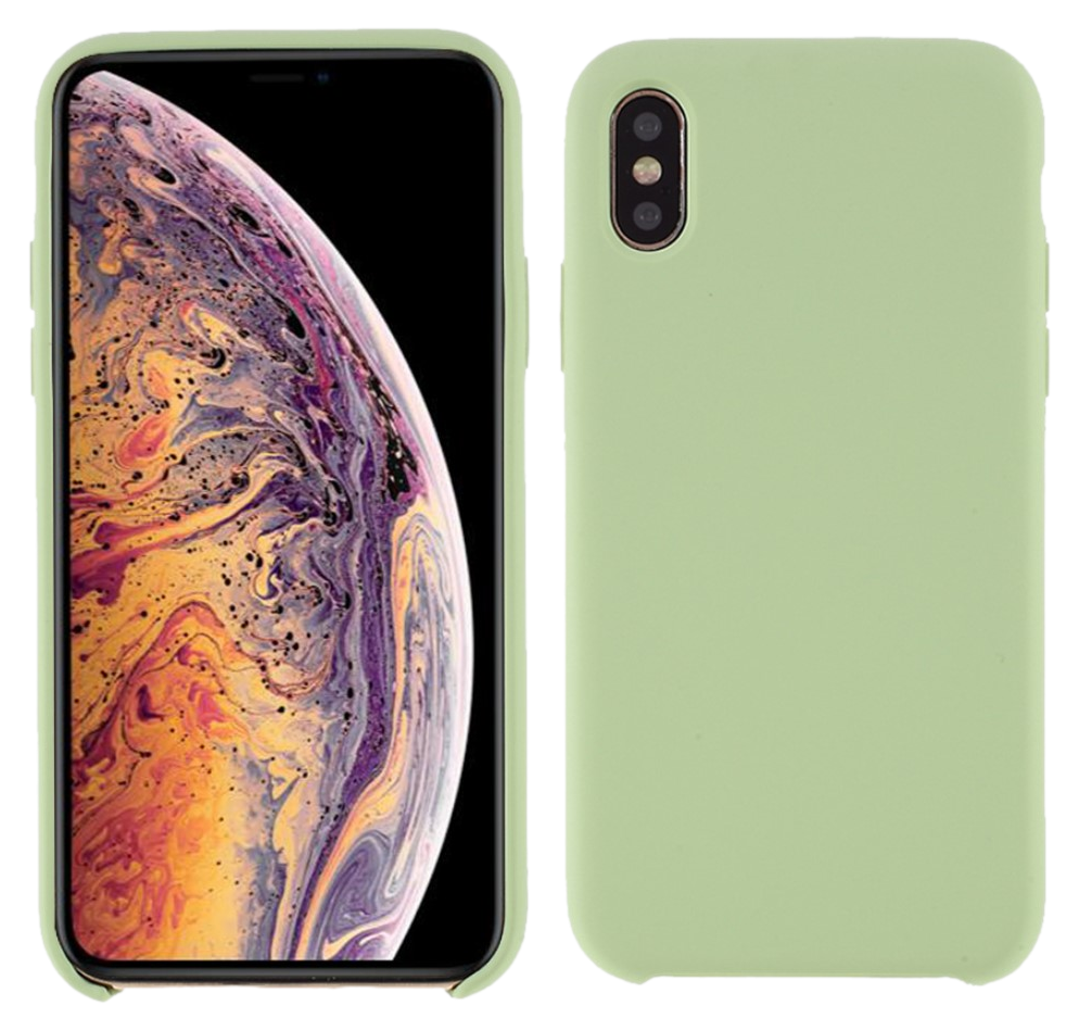 Flow Silicone Cover til iPhone X / XS-Mørkegrøn