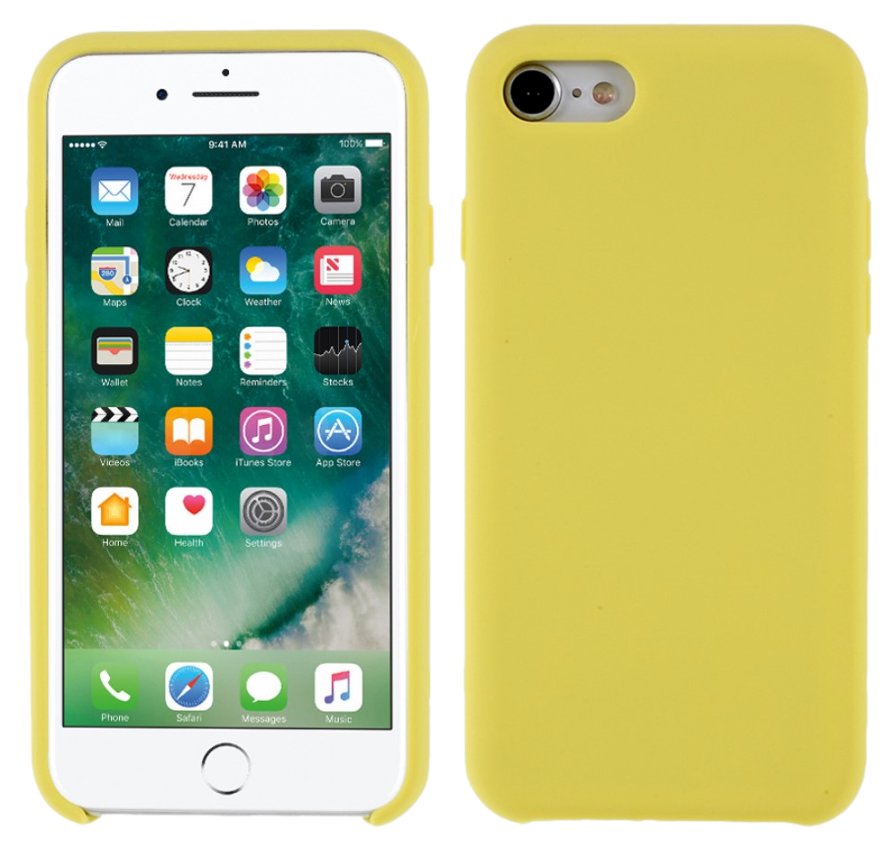 Silicone Cover til iPhone 7 / 8 / SE (2020)-Gul