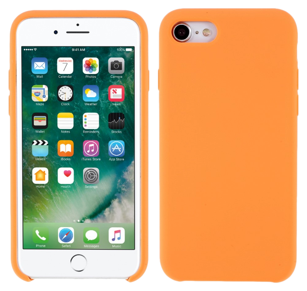 Silicone Cover til iPhone 7 / 8 / SE (2020)-Orange