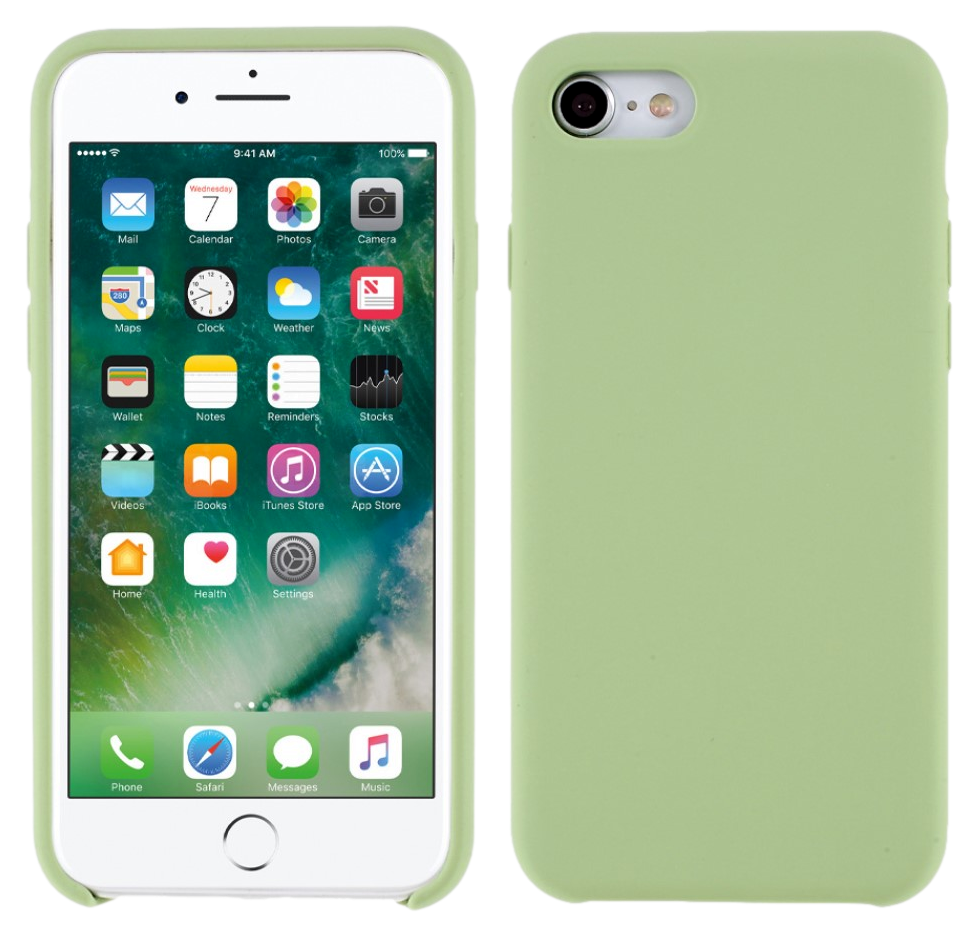 Silicone Cover til iPhone 7 / 8 / SE (2020)-Mørkegrøn