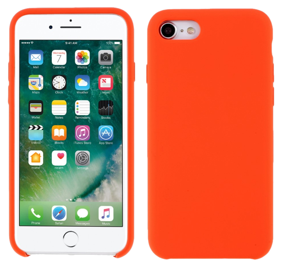 Silicone Cover til iPhone 7 / 8 / SE (2020)-Rød