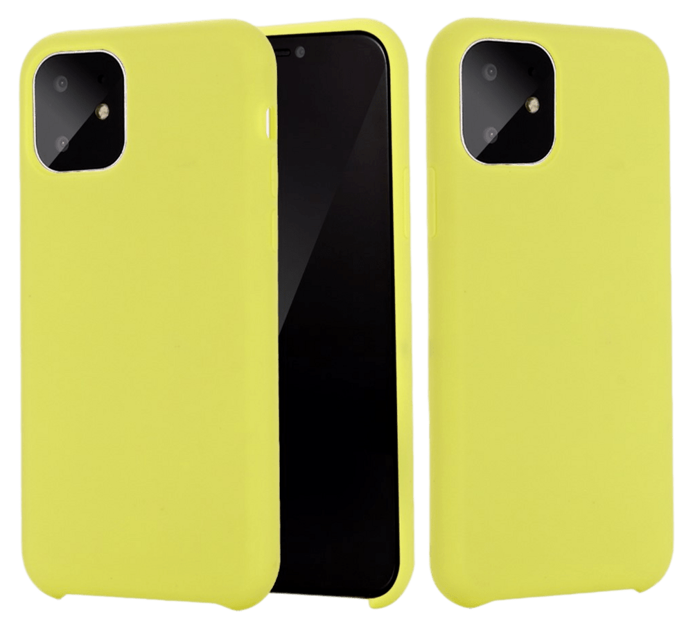 Matte Slim Silikone Cover til iPhone 11 Pro Max-Gul