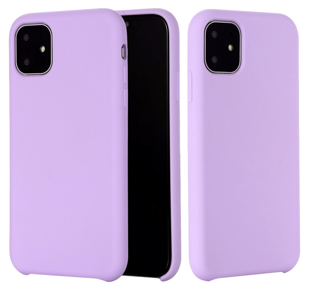 Matte Slim Silikone Cover til iPhone 11 Pro Max-Lilla