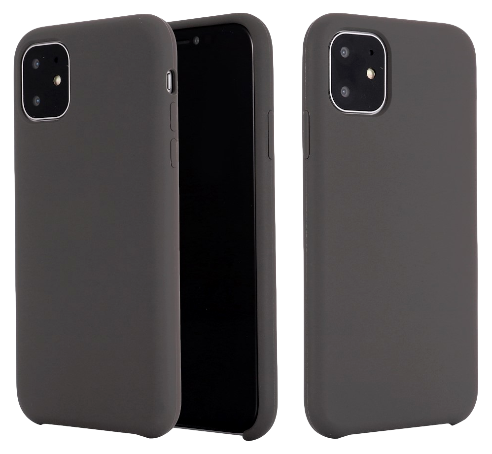 Matte Slim Silikone Cover til iPhone 11 Pro Max-Grå