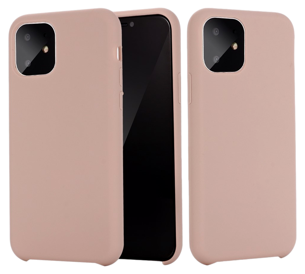 Matte Slim Silikone Cover til iPhone 11-Rosa