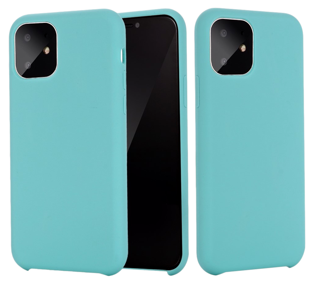 Matte Slim Silikone Cover til iPhone 11-Blå