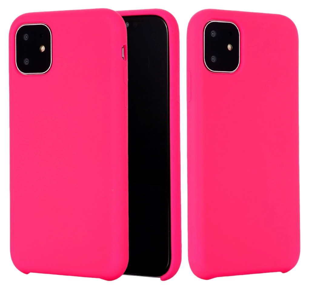 Matte Slim Silikone Cover til iPhone 11-Pink
