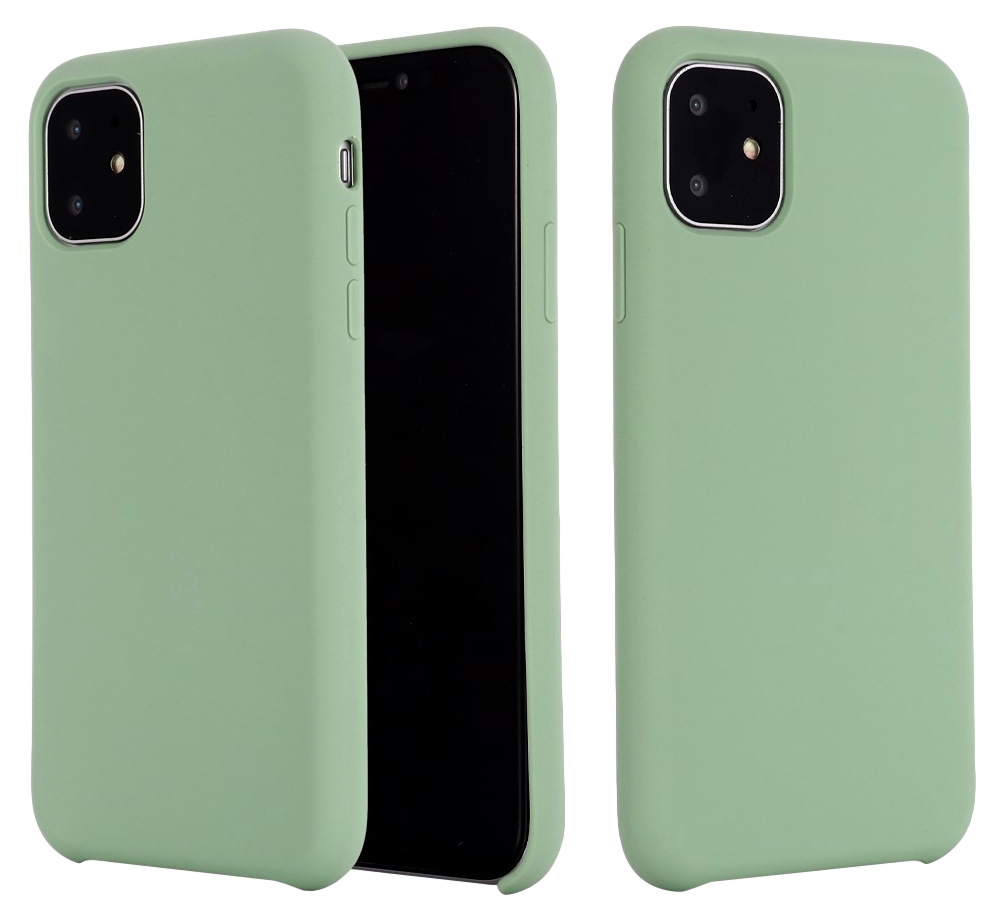 Matte Slim Silikone Cover til iPhone 11-Lysegrøn