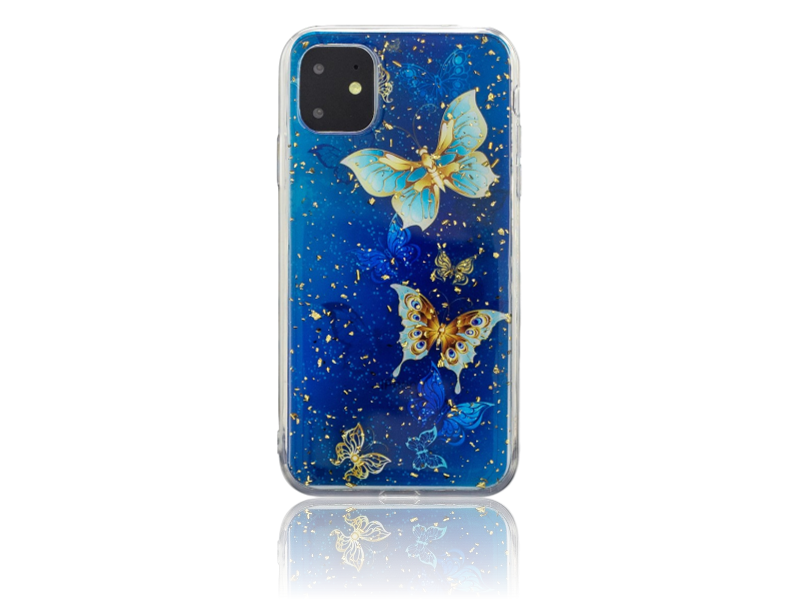 Blue Butterfly TPU Cover til iPhone 11 Pro Max