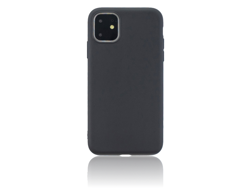 Matte Tpu Cover Til Iphone 11 Pro-Sort Iphone 11 Pro