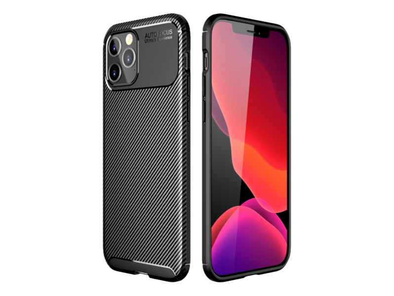 Carbon Fiber TPU Cover til iPhone 12 Pro Max