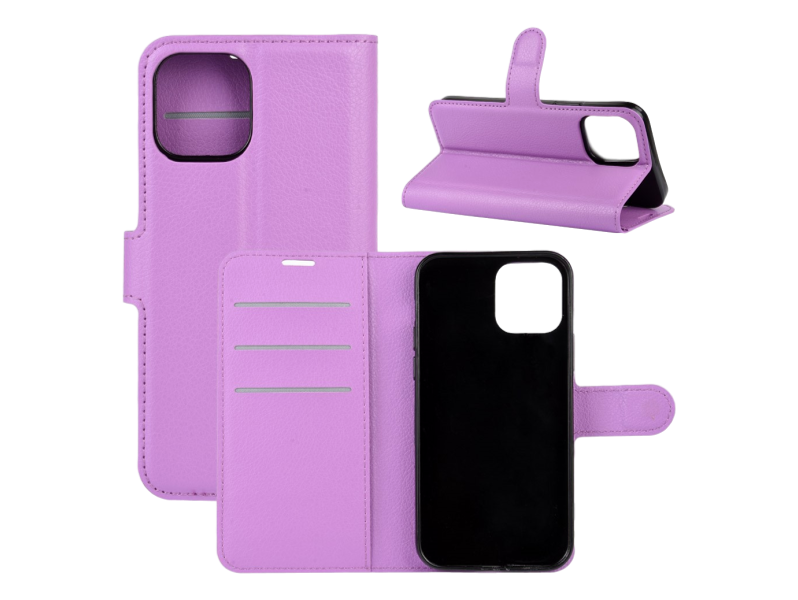 Graviera Flip cover til iPhone 12 / 12 Pro-Lilla