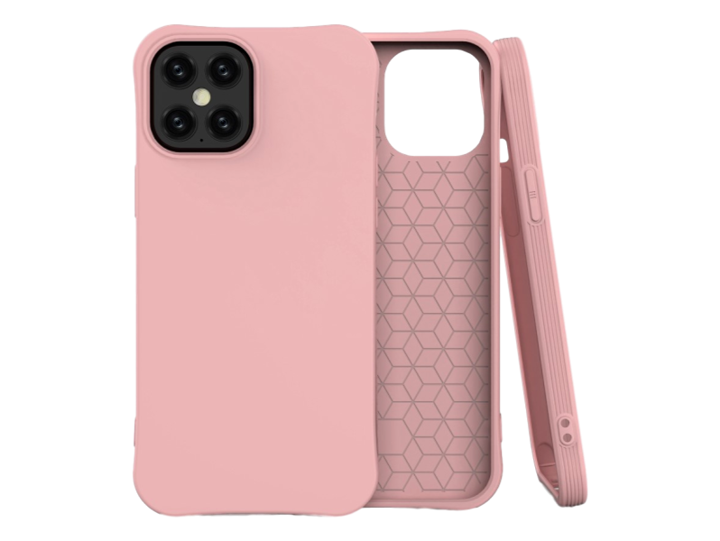 Soft Touch TPU Cover til iPhone 12 Pro Max -Lyserød
