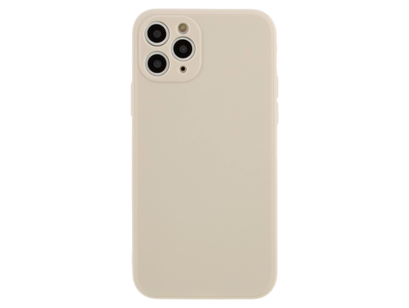 Matte Silicone Cover til iPhone 11 Pro-Hvid