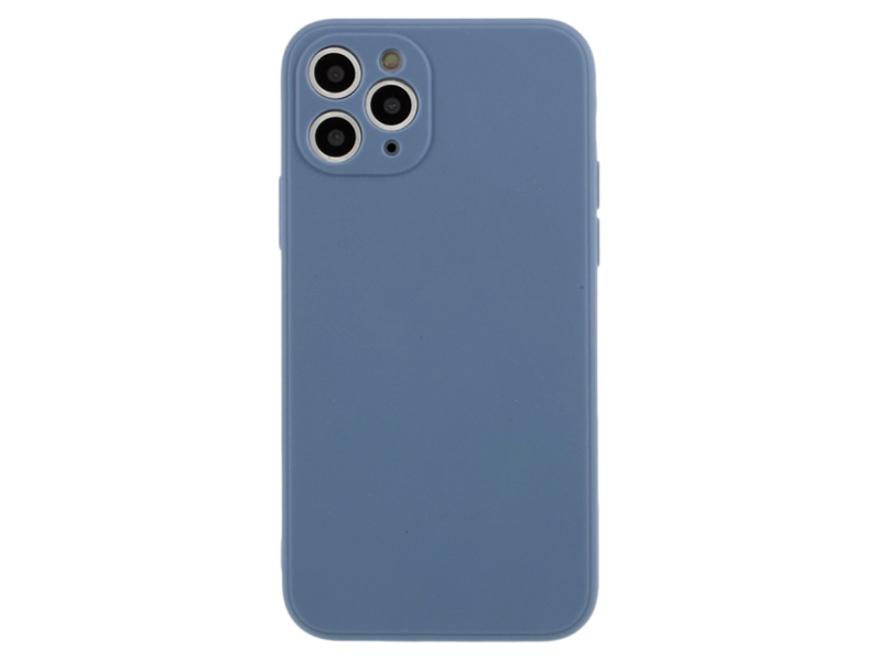 Matte Silicone Cover til iPhone 11 Pro-Blå