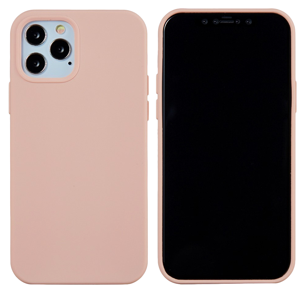 Matte Slim Silikone Cover til iPhone 12 Mini-Rosa