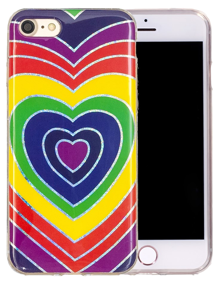 Heart TPU Cover til iPhone 7 / 8 / SE (2020)