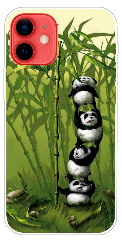 Panda TPU Cover til iPhone 13 Mini