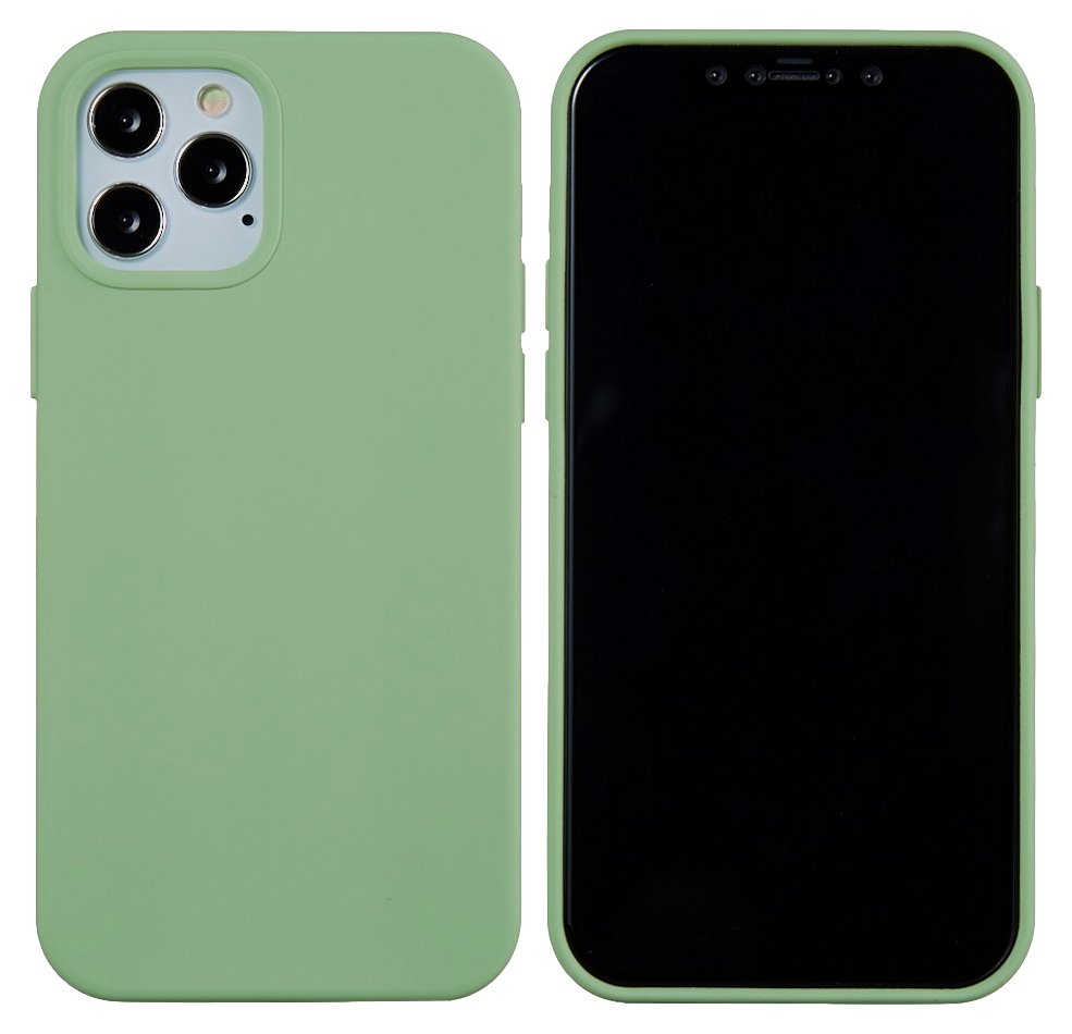 Soft Matte Silikone Cover til iPhone 13-Grøn