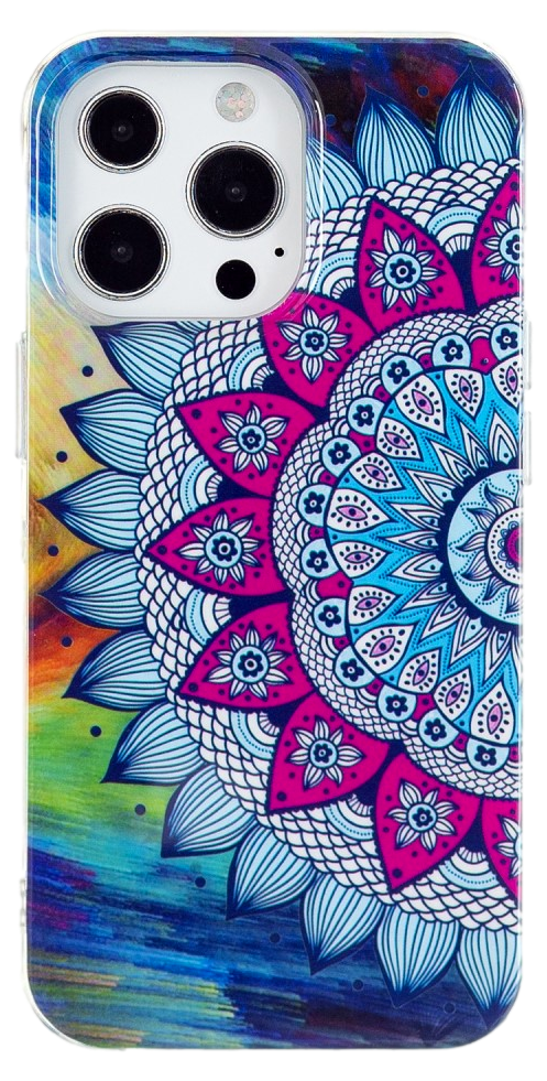 Selvlysende Mandala TPU Cover til iPhone 13 Pro Max