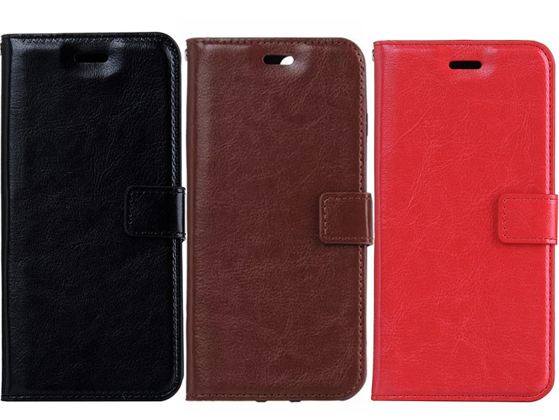 Evermart Nagi Læder Flip Cover Til Iphone 7/8 Med Kortholder Iphone 7