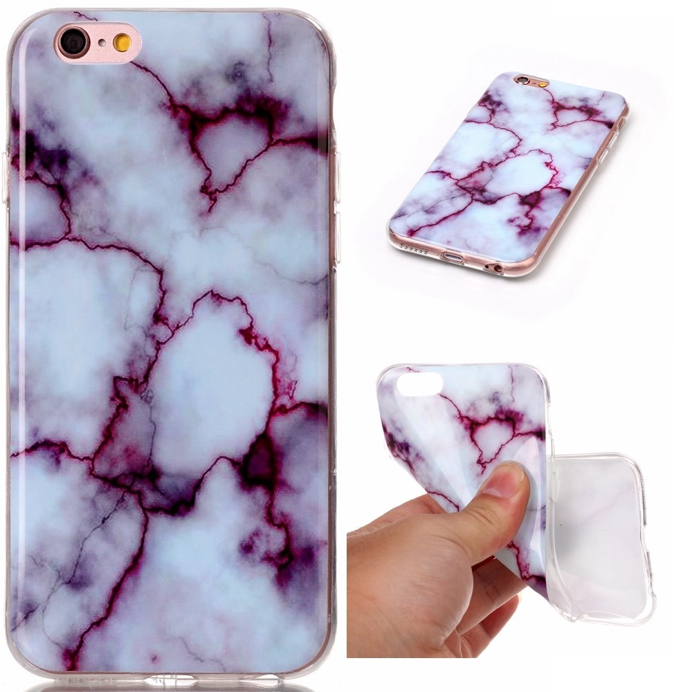 Charis marmor cover til iPhone 6 og 6s-Lilla