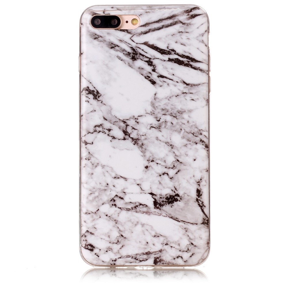 Veron Cover Til iPhone 7 Plus / 8 Plus Med Marmor Design-Hvid