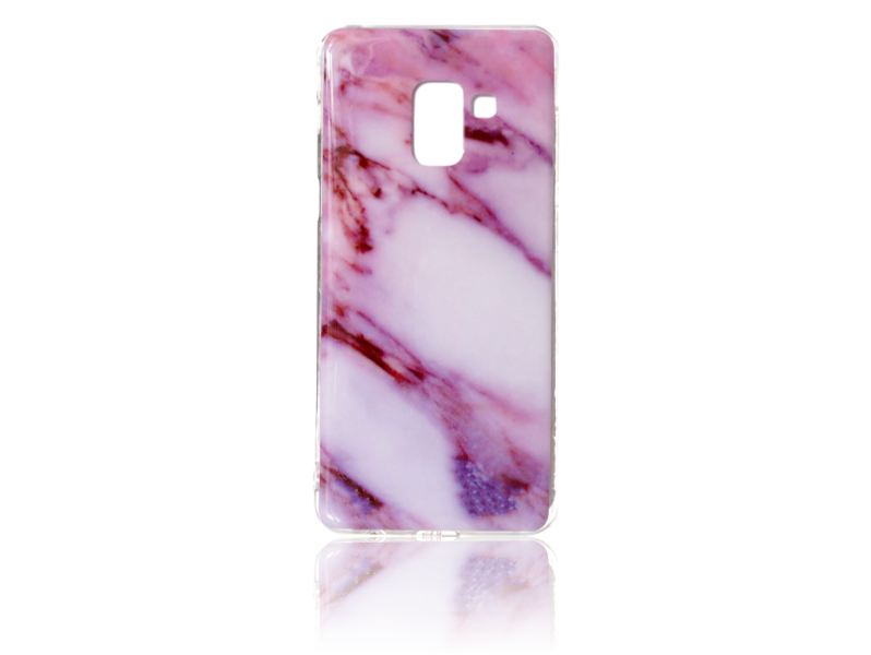 Marmor TPU Cover til Samsung Galaxy A8 (2018)-Pink