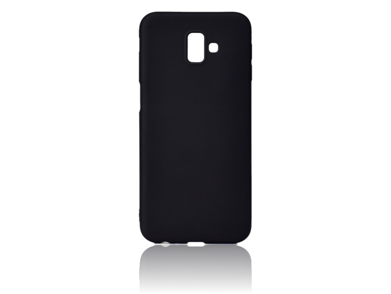 Evermart Matte Tpu Cover Til Samsung Galaxy J6+-Sort Samsung Galaxy J6+