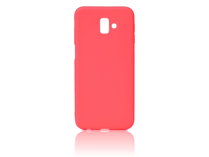 Matte Tpu Cover Til Samsung Galaxy J6+-Rød Samsung Galaxy J6+