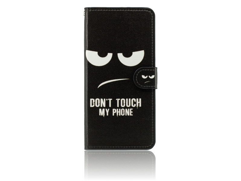 Don't Touch My Phone Flip Cover til Samsung Galaxy J6+