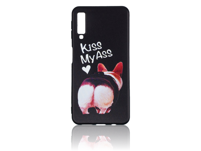 Kiss My Ass TPU Cover til Samsung Galaxy A7 (2018)