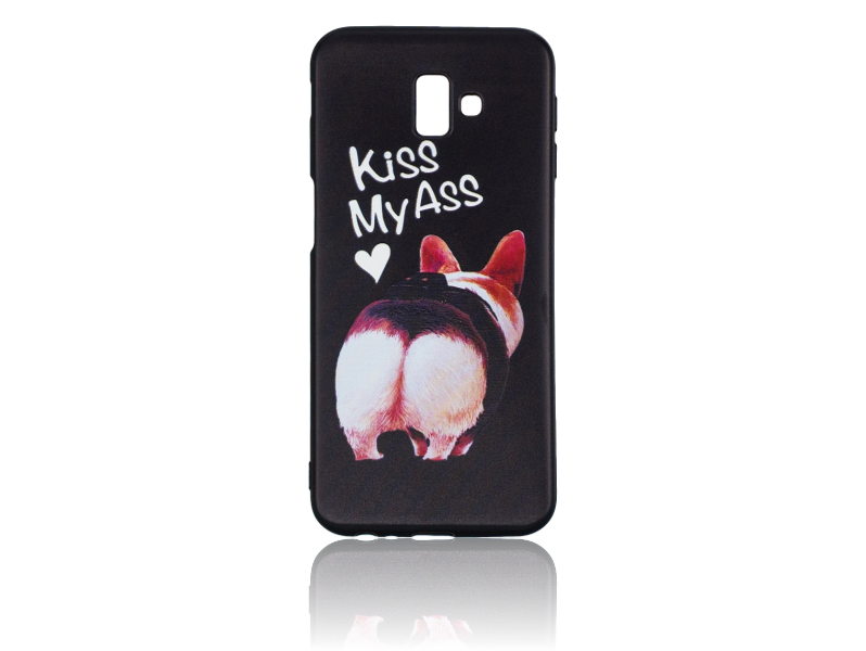 Kiss My Ass TPU Cover til Samsung Galaxy J6+