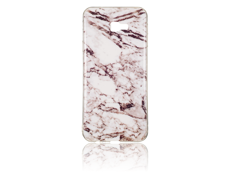 Evermart Marmor Tpu Cover Til Samsung Galaxy J4+-Hvid Samsung Galaxy J4+