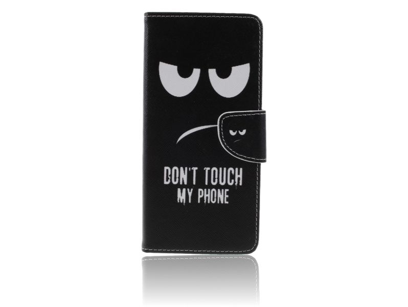 Don't Touch My Phone Flip Cover til Samsung Galaxy J4+