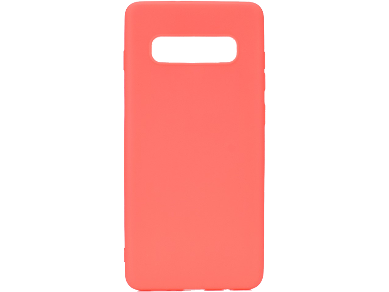 Matte TPU Cover til Samsung Galaxy S10-Rød
